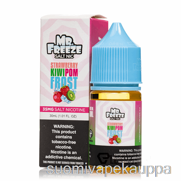 Vape Kauppa Mansikka Kiivi Pom Frost - Mr Pakastesuolat - 30ml 35mg